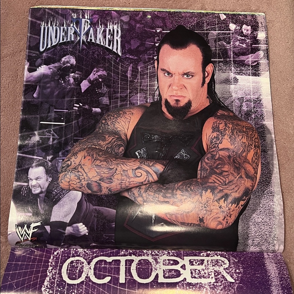 Vintage WWF World Wrestling Federation 16- Month Calendar 2001 - Picture 10 of 13
